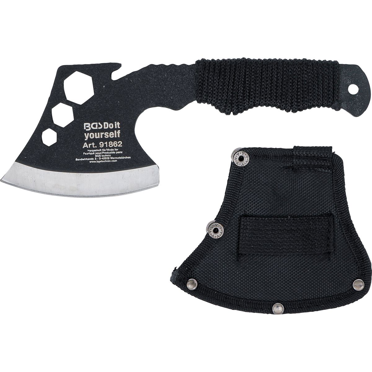 Mini Multifunctional Axe | Stubby | with Bottle Opener, Hexagon