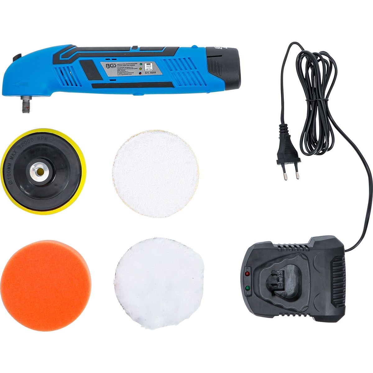 Cordless Polisher | max. 3000 rpm | 10.8 V | 1.3 Ah