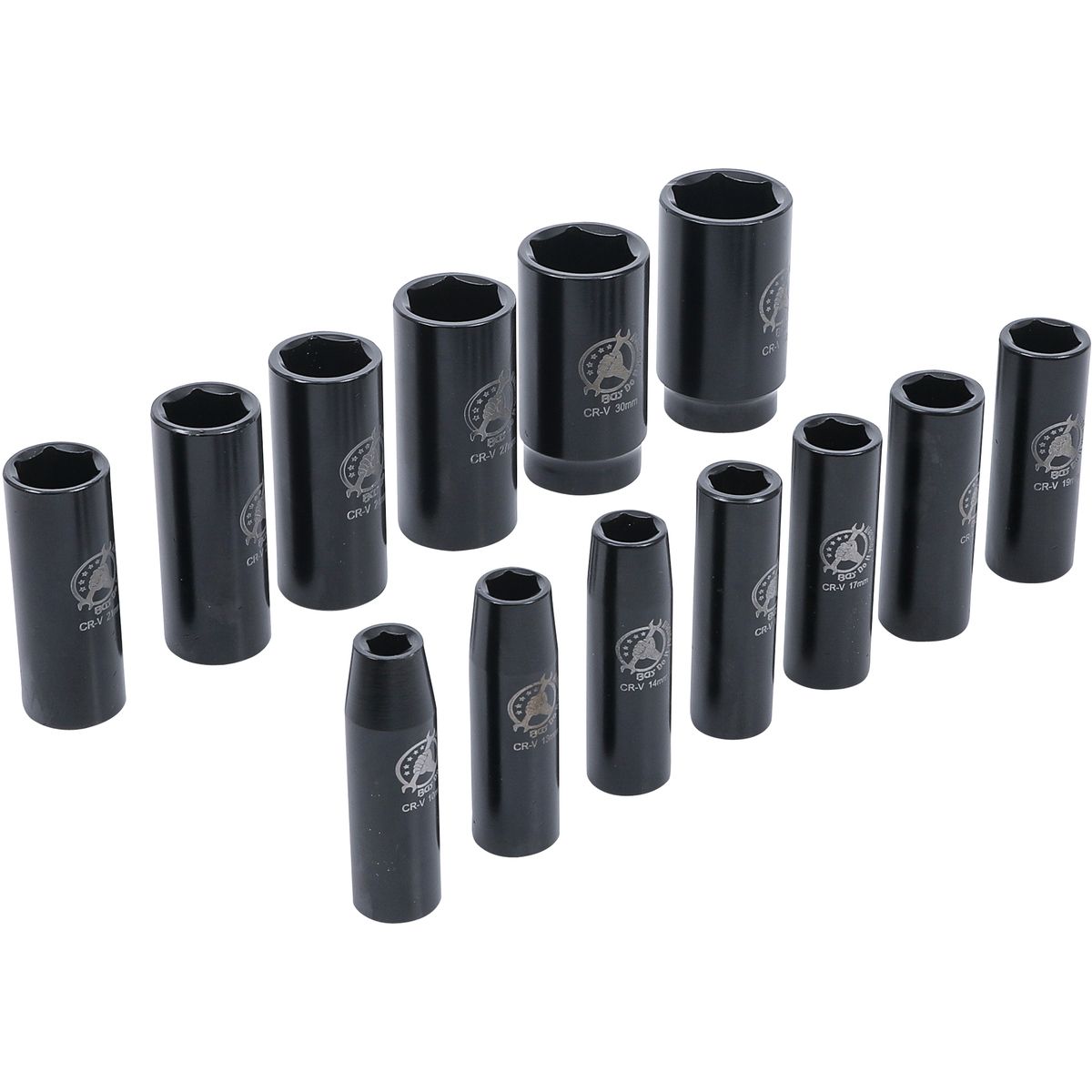 Impact Socket Set | 12.5 mm (1/2") Drive | 10-32 mm | 13 pcs.