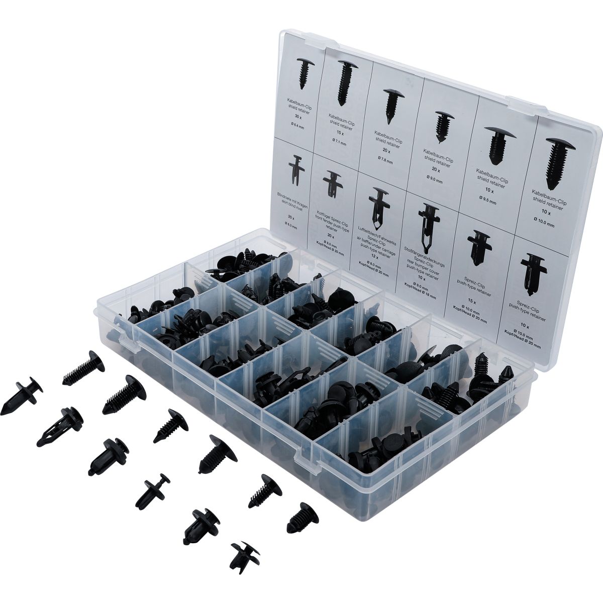 Automotive Clip Assortment | Universal | 192 pcs.