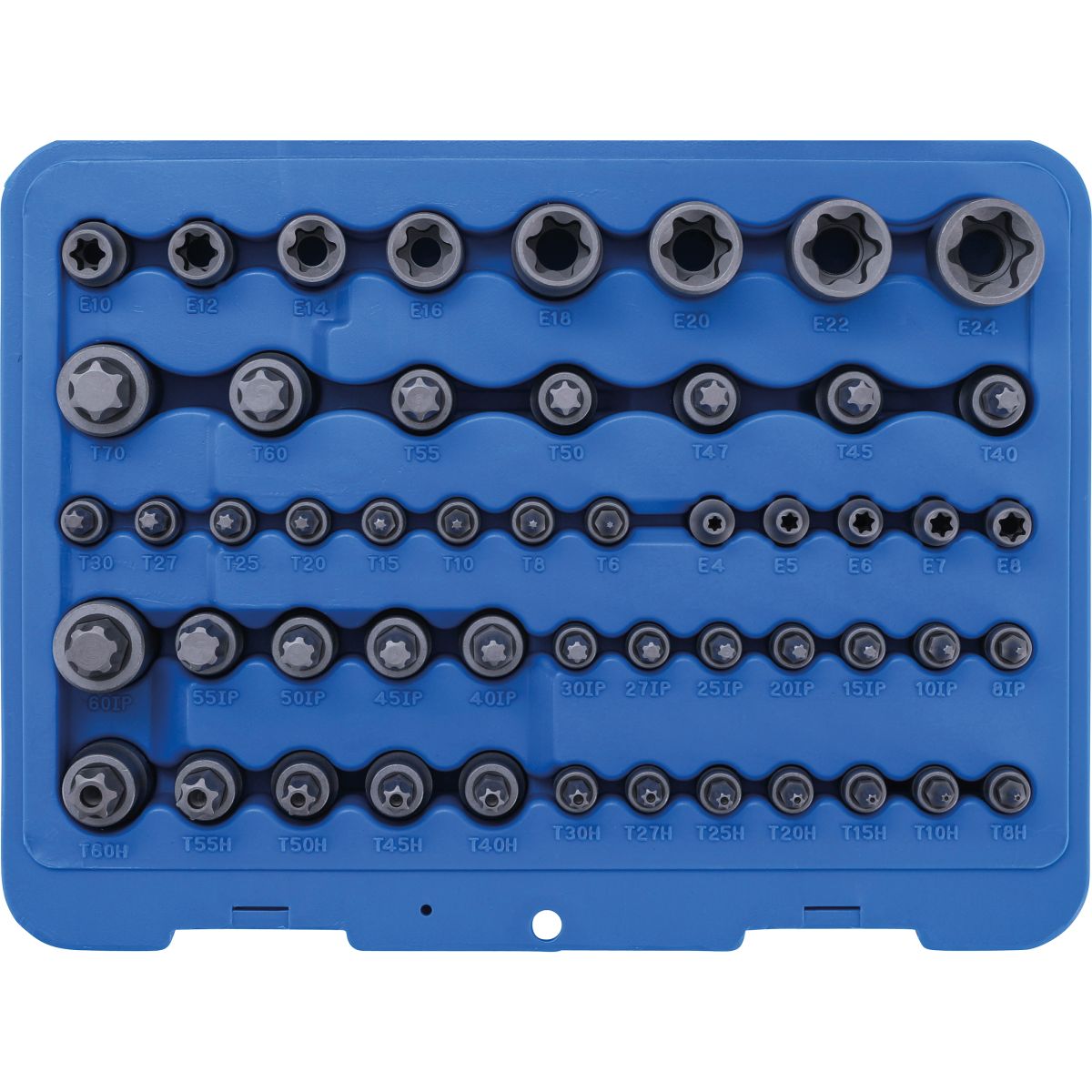 Bit Socket and Socket Set | E-Type / T-Star (for Torx) / T-Star tamperproof (for Torx) / TP-Star (for Torx Plus) | 52 pcs.