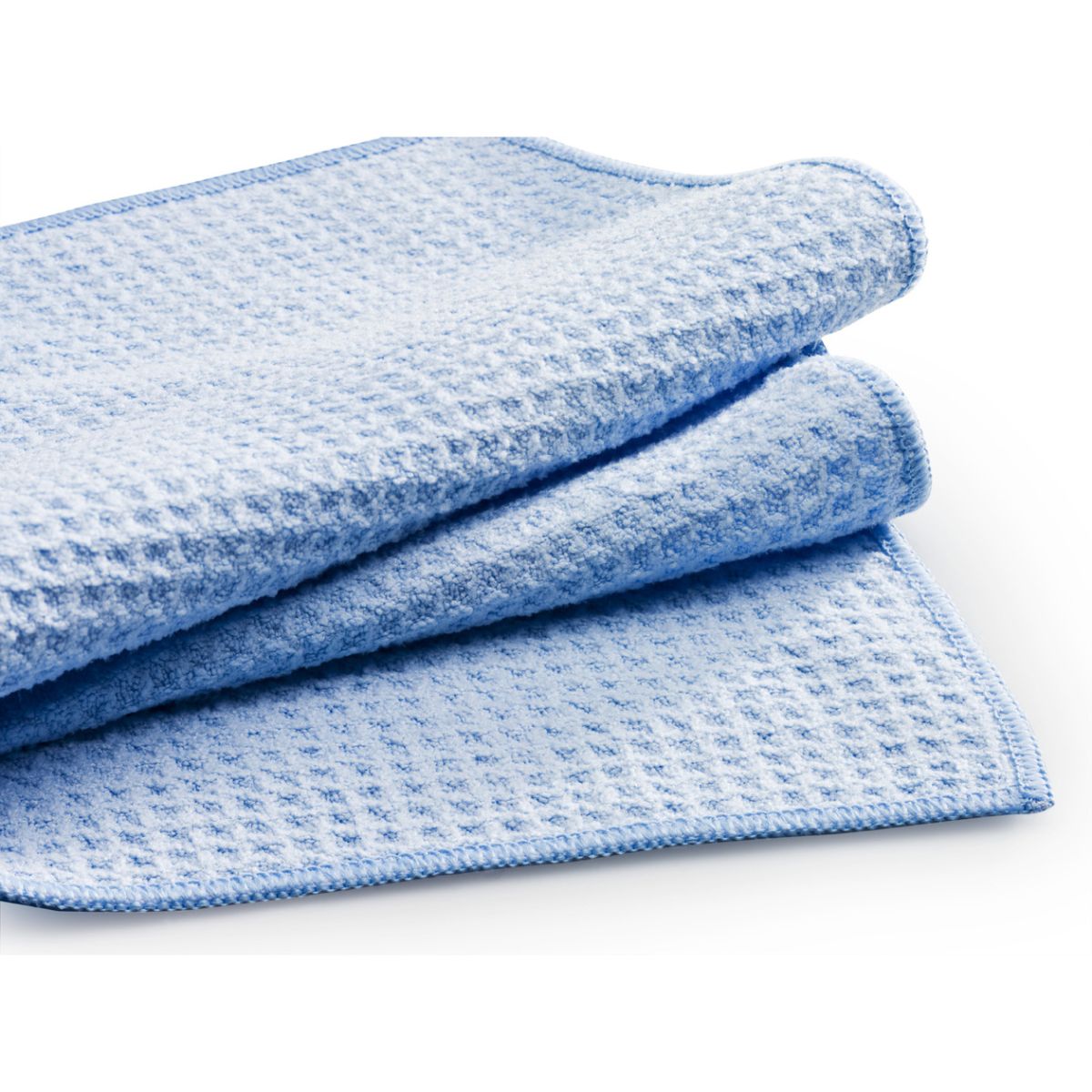 Lavette microfibre gaufrée - 50x70 cm bleu