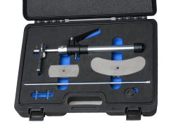 Brake piston reset tool set for front and rear brakes
