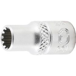 Steckschlüssel-Einsatz Gear Lock | Antrieb Innenvierkant 6,3 mm (1/4") | SW 6 mm