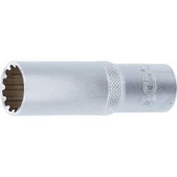 Steckschlüssel-Einsatz Gear Lock, tief | Antrieb Innenvierkant 12,5 mm (1/2