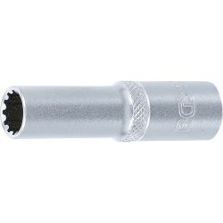 Steckschlüssel-Einsatz Gear Lock, tief | Antrieb Innenvierkant 10 mm (3/8") | SW 10 mm