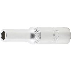 Llave de vaso hexagonal, larga | entrada 6,3 mm (1/4