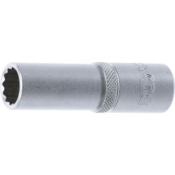 Llave de vaso 12 caras, larga | entrada 12,5 mm (1/2") | 14 mm