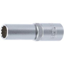 Llave de vaso 12 caras, larga | entrada 12,5 mm (1/2