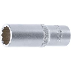 Llave de vaso 12 caras, larga | entrada 12,5 mm (1/2