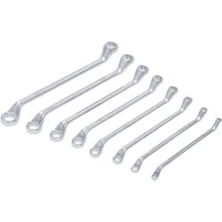 Double Ring Spanner Set | offset | 6 x 7 - 20 x 22 mm | 8 pcs.