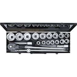 Socket Set | 20 mm (3/4") Drive | 19-50 mm | 20 pcs.