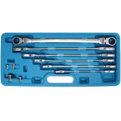 Double Swivel Head Ratchet Wrench Set | 8 - 19 mm | 10 pcs.