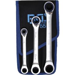 Ratchet Ring Spanner Set | reversible | "4-in-1" | 3 pcs.