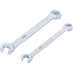 Double Ring Spanner Set, open Type | 10 x 11 / 12 x 13 mm | 2 pcs.