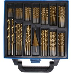 Twist & Step Drill Set | HSS | titanium nitrated | 1 - 10 mm | 119 pcs.