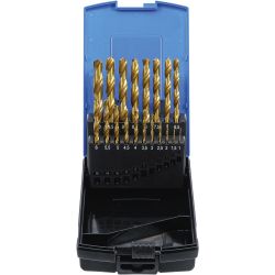 Twist Drill Set | HSS | titanium nitrated | 1 - 10 mm | 19 pcs.