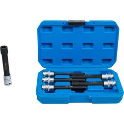 Juego de llaves de vaso E-Torx, extra largas | entrada 12,5 mm (1/2