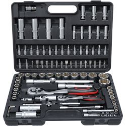 Socket Set | 6.3 mm (1/4") / 12.5 mm (1/2") Drive | 94 pcs.