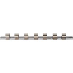 Rail para llaves de vaso con 7 clavijas | 12,5 mm (1/2