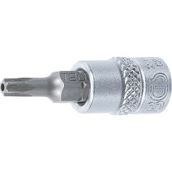 Bit-Einsatz | Antrieb Innenvierkant 6,3 mm (1/4") | T-Profil (für Torx) mit Bohrung T20