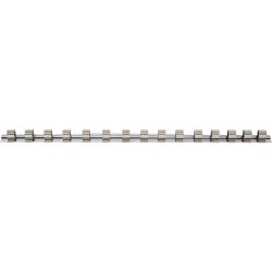 Rail para llaves de vaso con 15 clavijas | 12,5 mm (1/2