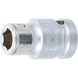 Bit-Adapter mit Haltekugel | Innenvierkant 12,5 mm (1/2") | Innensechskant 10 mm (3/8")