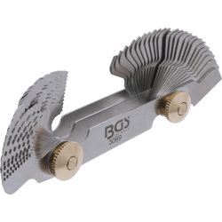 Twin Screwpitch Gauge, 52 Blades | Metric 0.25 - 6.0 mm, Whitworth 4G - 62G