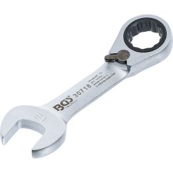 Ratchet Combination Wrench | short | reversible | 18 mm