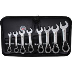 Ratchet Combination Wrench Set | reversible | 8 - 19 mm | 8 pcs.