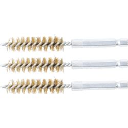 Brosse en laiton | 12 mm | 6,3 mm (1/4") | 3 pièces