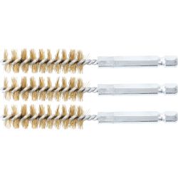 Brosse en laiton | 14 mm | 6,3 mm (1/4") | 3 pièces