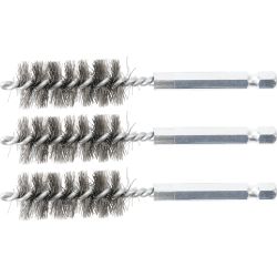 Steel Brush | 17 mm | 6.3 mm (1/4") Drive | 3 pcs.