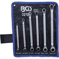 Double Ring Spanner Set | deep offset ends | Inch Sizes | 1/4
