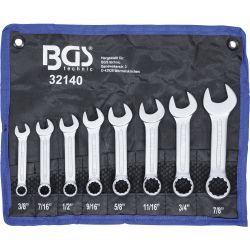Combination Spanner Set | extra short | Inch Sizes | 3/8