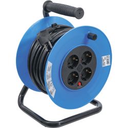 Cable Reel | 25 m | 3 x 1,5 mm² | 4 Socket Outlets | IP 20 | 3000 W