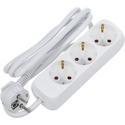 Multiple Socket | 3 outlets | cable length 1.4 m | 3 x 1.5 mm² | IP 20