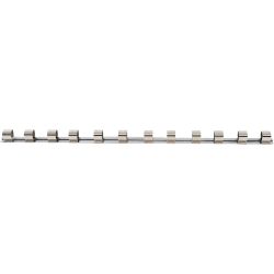 Rail para llaves de vaso con 12 clavijas | 20 mm 3/4