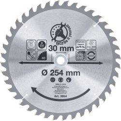 Carbide Tipped Circular Saw Blade | Ø 254 x 30 x 3.2 mm | 40 teeth