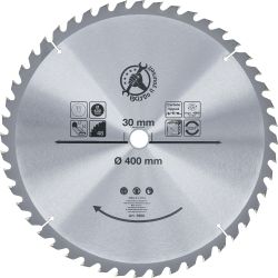 Hoja de sierra circular con puntas de carburo | Ø 400 x 30 x 3,4 mm | 48 dientes