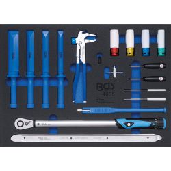 Insert de servante d'atelier 3/3 : Outils spéciaux pour le service des pneus | 18 pièces