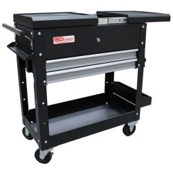 Workshop Trolley | 2 Drawers | Horizontal double Drawer Slide | empty