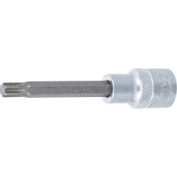 Bit Socket | length 100 mm | 12.5 mm (1/2") Drive | Spline (for RIBE) | M8