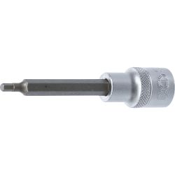 Bit Socket | length 100 mm | 12.5 mm (1/2") Drive | internal Hexagon 4 mm