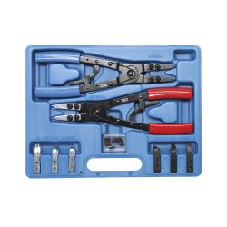 Circlip Pliers Set | Replaceable Tips | 10 pcs.