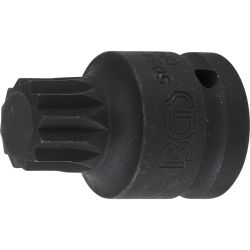 Impact Bit Socket | length 55 mm | 20 mm (3/4") Drive | Spline (for XZN) M24