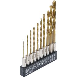 HSS Drill Set | titanium coated | 1.5 - 6 mm | 10 pcs.