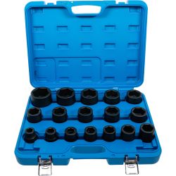 Impact Socket Set | 20 mm (3/4") Drive | 19 - 55 mm | 17 pcs.