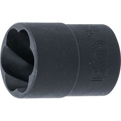 Spiral-Profil-Steckschlüssel-Einsatz / Schraubenausdreher | Antrieb Innenvierkant 12,5 mm (1/2") | SW 19 mm