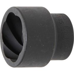Llave de vaso de perfil en espiral / extractor de tornillos | entrada 20 mm (3/4